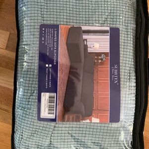 Textured Left Chaise Sectional Slipcover in Blue.NWT